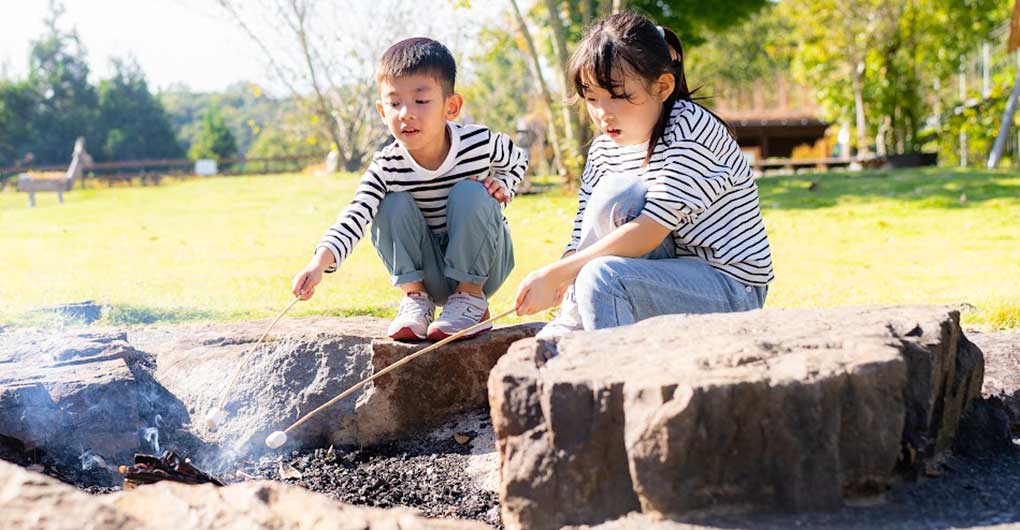 Experience making s'mores by the campfire!