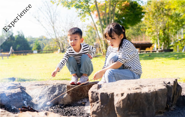Experience making s'mores by the campfire!