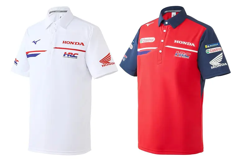 HRC (Honda Racing) Official Replica Short-Sleeve Polo Shirt