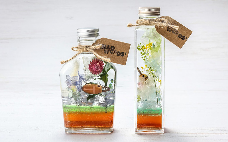 Crafting experience using Hello Woods materials