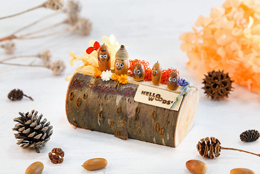 Crafting experience using Hello Woods materials