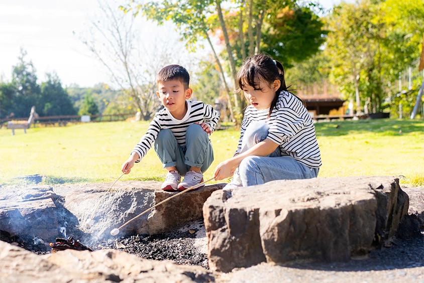 Experience making s'mores by the campfire!