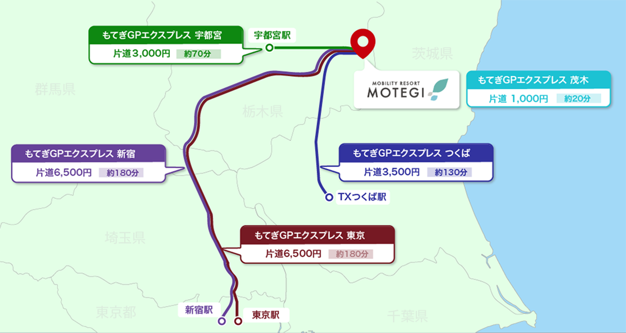 バスでのアクセス