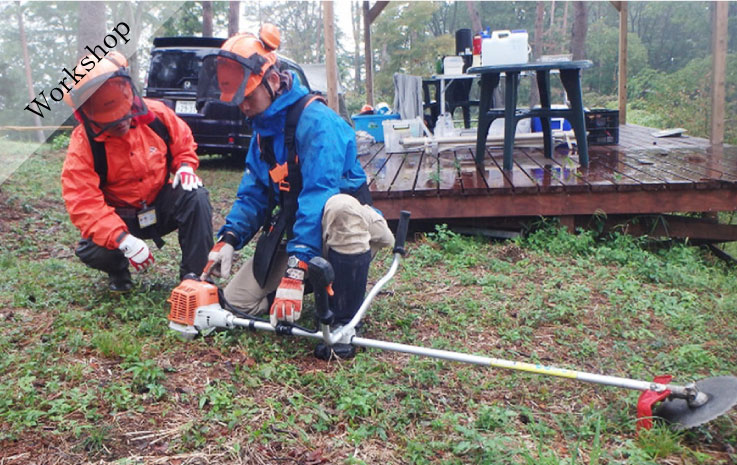 森林建設工作坊～除草～