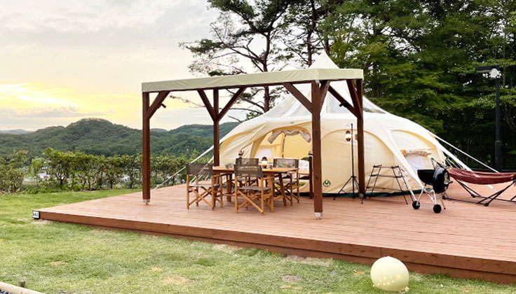 我已經第一時間去到在Mobility Resort Motegi盛大開幕的「普托帳篷」！